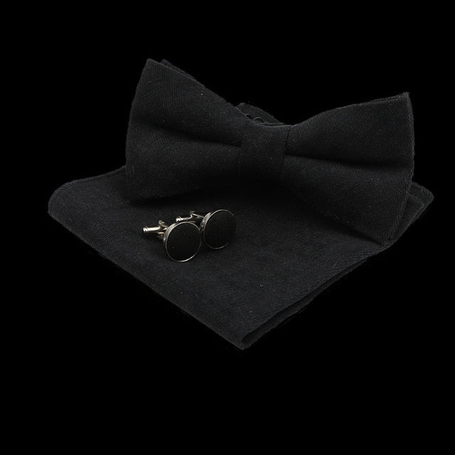Solid Polyester Polka Dots Bow tie