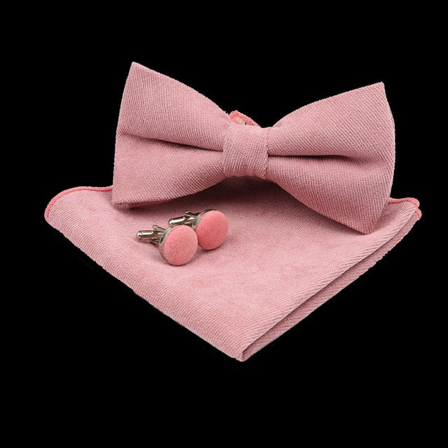 Solid Polyester Polka Dots Bow tie