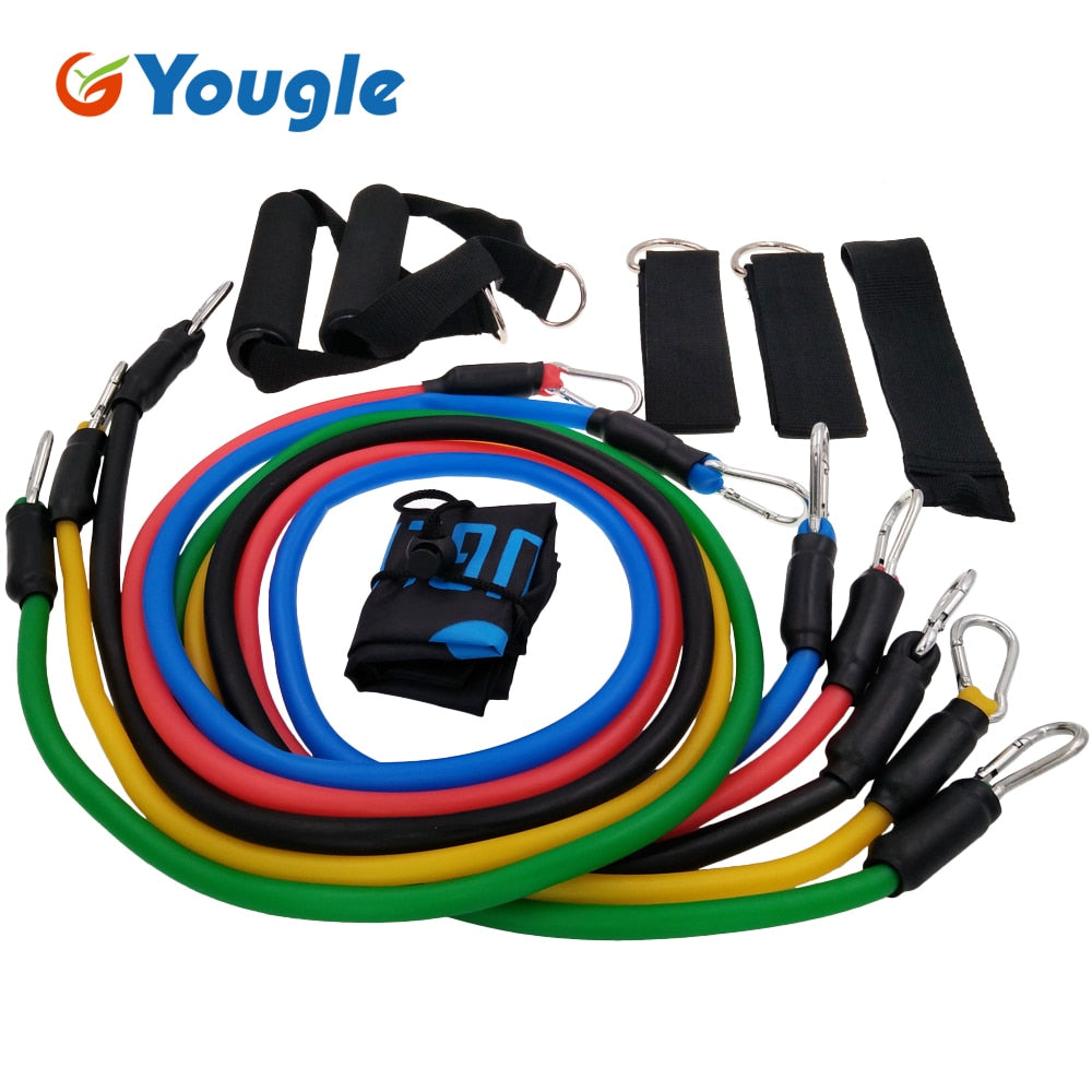 11pcs/set Pull Rope Fitness Resistance Bands