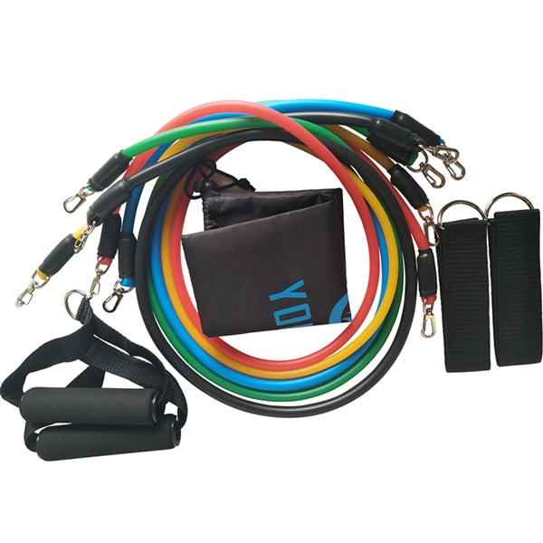 11pcs/set Pull Rope Fitness Resistance Bands