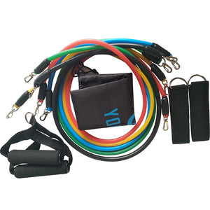 11pcs/set Pull Rope Fitness Resistance Bands