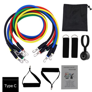 11pcs/set Pull Rope Fitness Resistance Bands