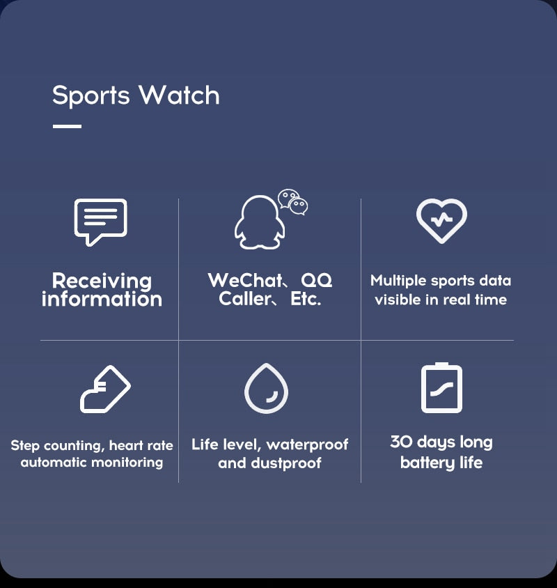 Sports Waterproof Smartwatch