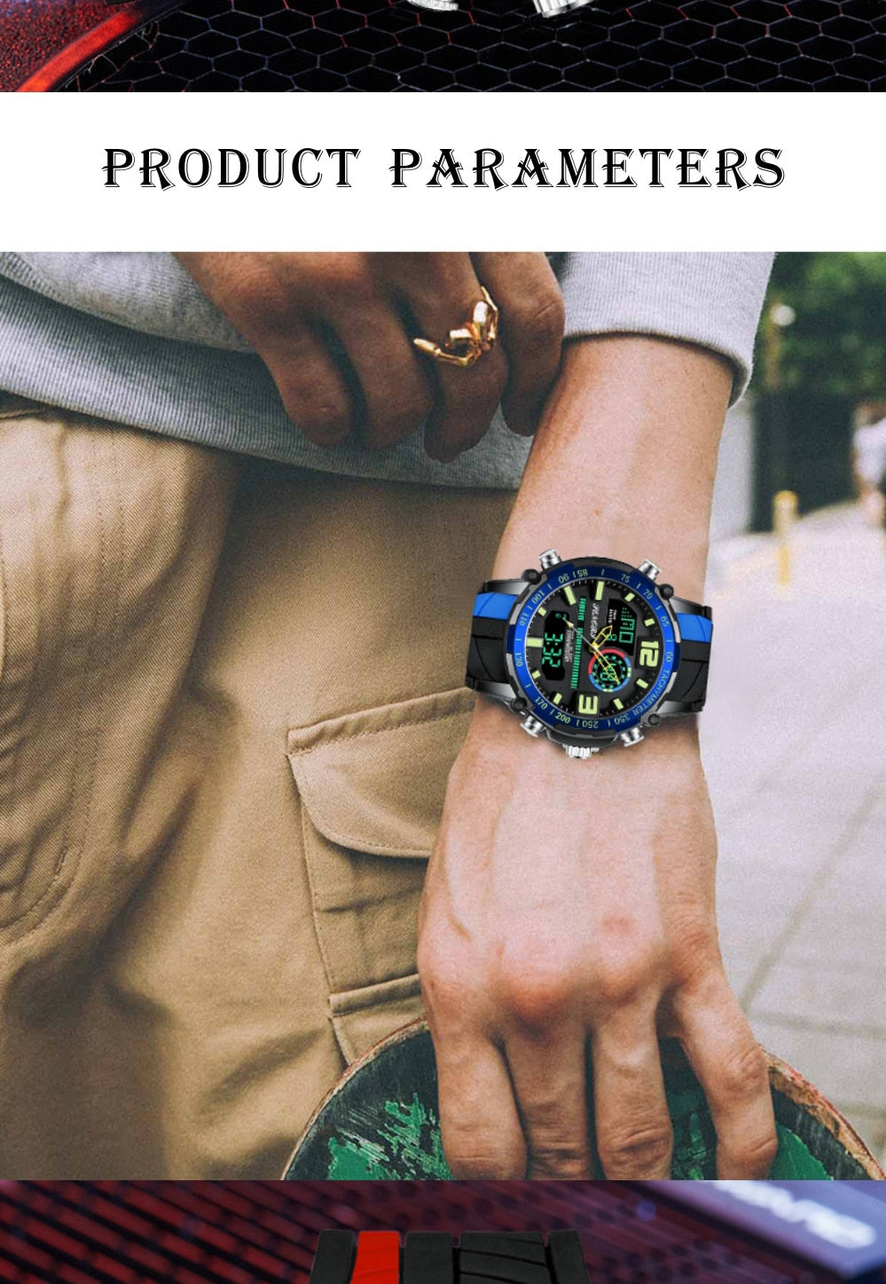 Analogue and Digital Men Sports Watch
