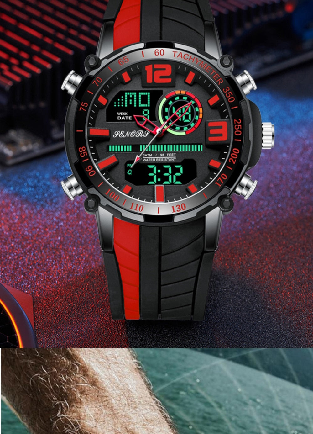 Analogue and Digital Men Sports Watch