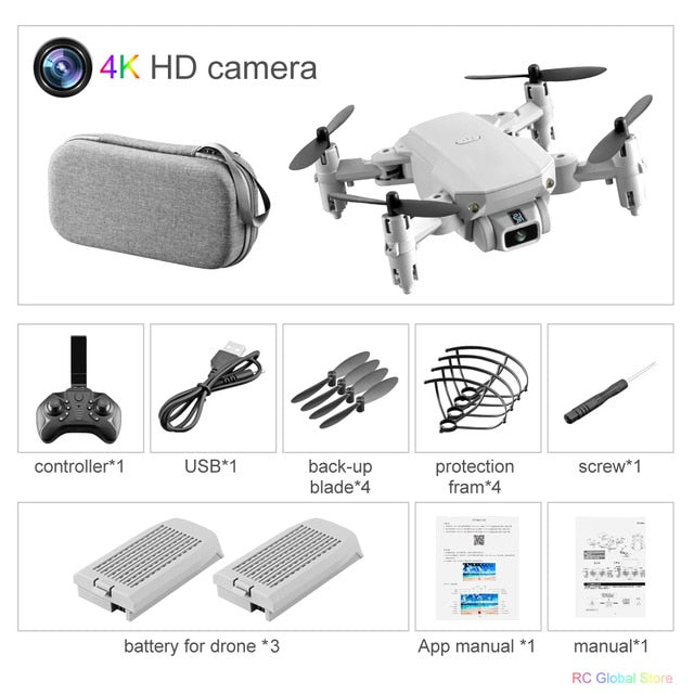 Mini RC Drone with 4K HD Camera