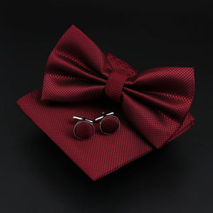 Solid Polyester Polka Dots Bow tie