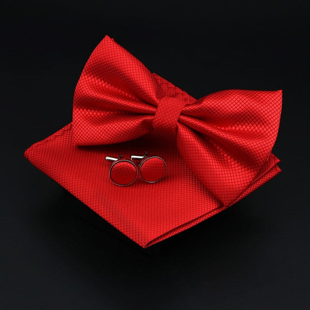 Solid Polyester Polka Dots Bow tie