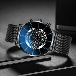 Stainless Steel Quartz Wristwatch