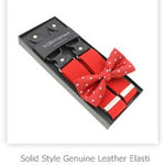 New Man's Suspenders Real Leather