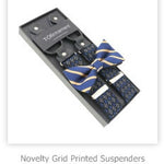 New Man's Suspenders Real Leather