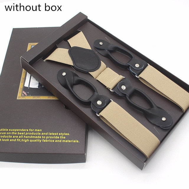 New Man's Suspenders Real Leather