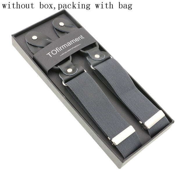 New Man's Suspenders Real Leather