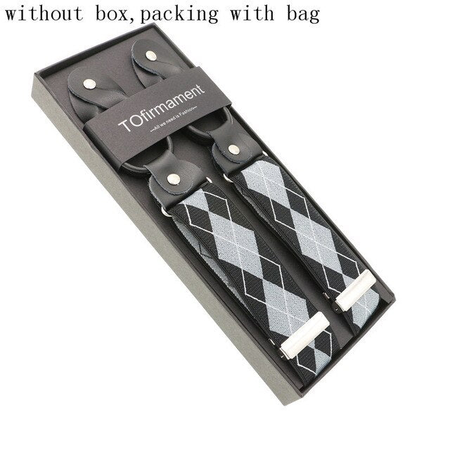 New Man's Suspenders Real Leather