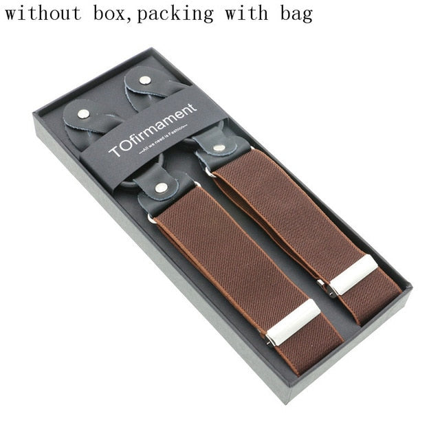 New Man's Suspenders Real Leather